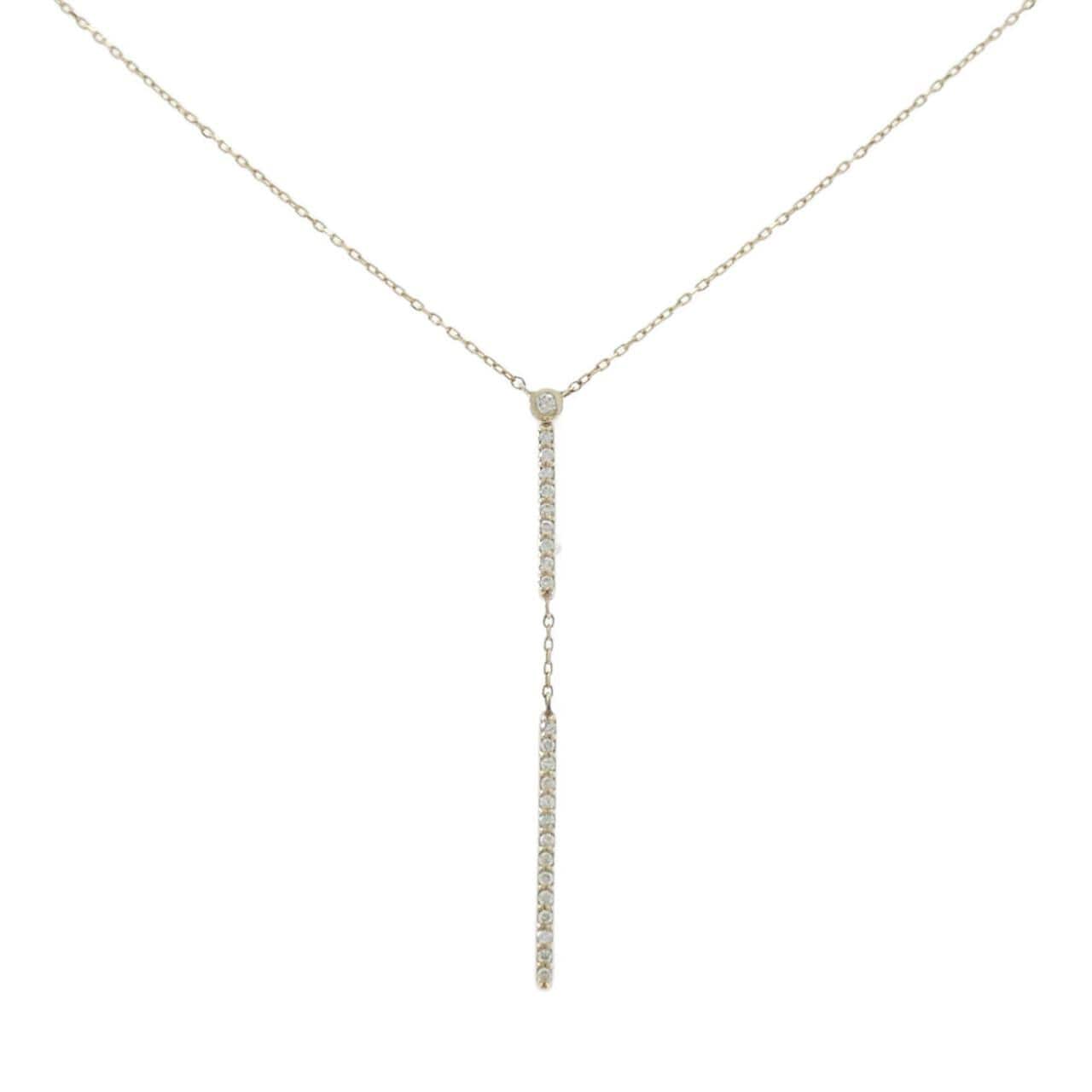 K10YG ダイヤモンド ネックレス 0.08CT