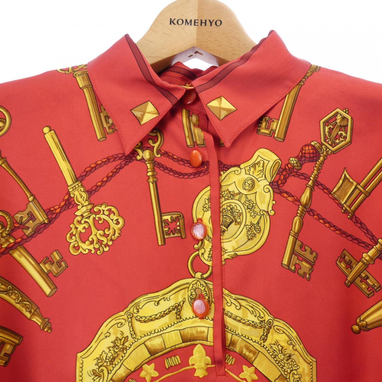 【ヴィンテージ】エルメス HERMES LES CLES ツイルレーヌ. トップス