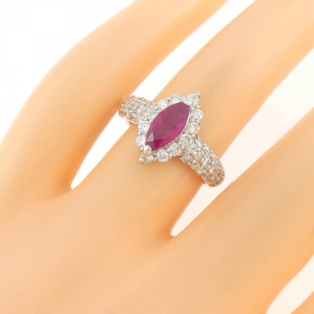 PT900 ルビー リング 0.97CT