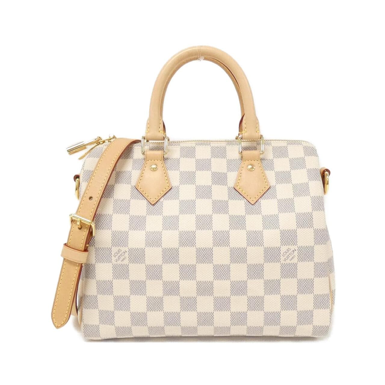 LOUIS VUITTON Damier Azure Speedy Bandouliere 25 公分 N40608 波士頓包