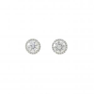 【リメイク】PT/ST ダイヤモンド ピアス 0.203CT 0.210CT D VS1-2 VG