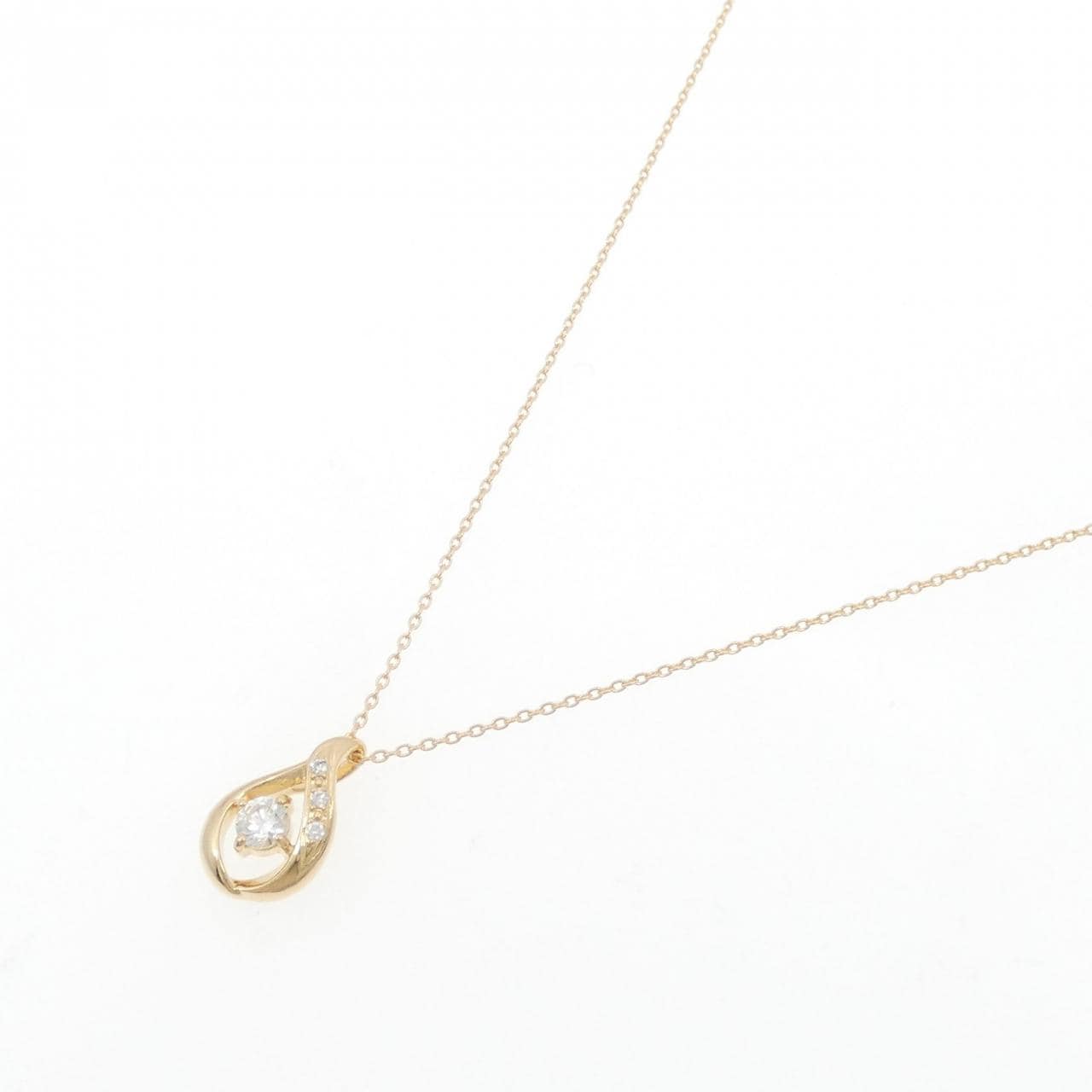 K18YG ダイヤモンド ネックレス 0.183CT