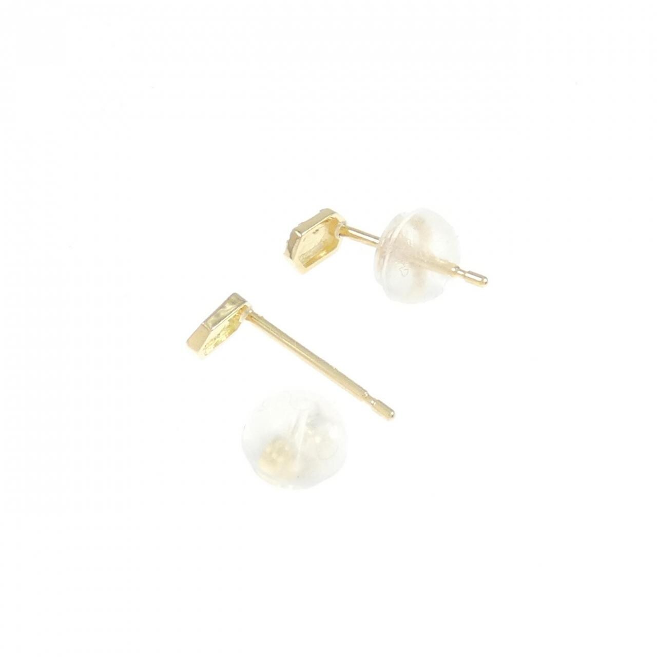 【新品】K18YG ダイヤモンド ピアス 0.02CT