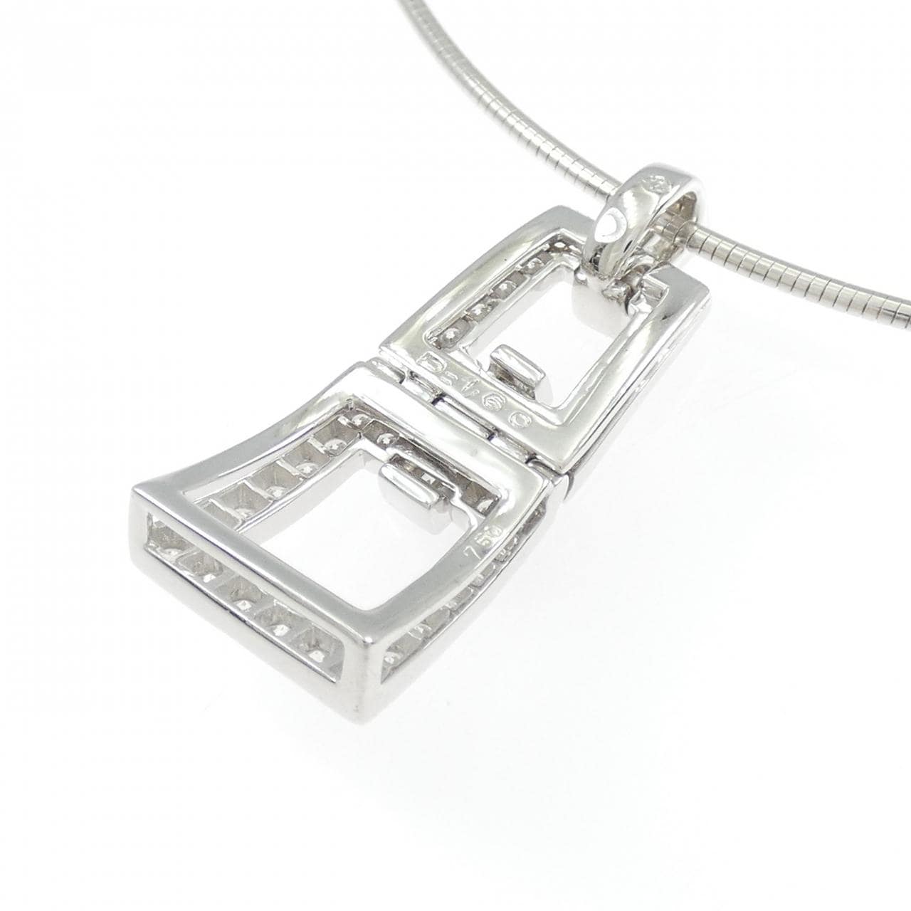 750WG ダイヤモンド ネックレス 1.60CT