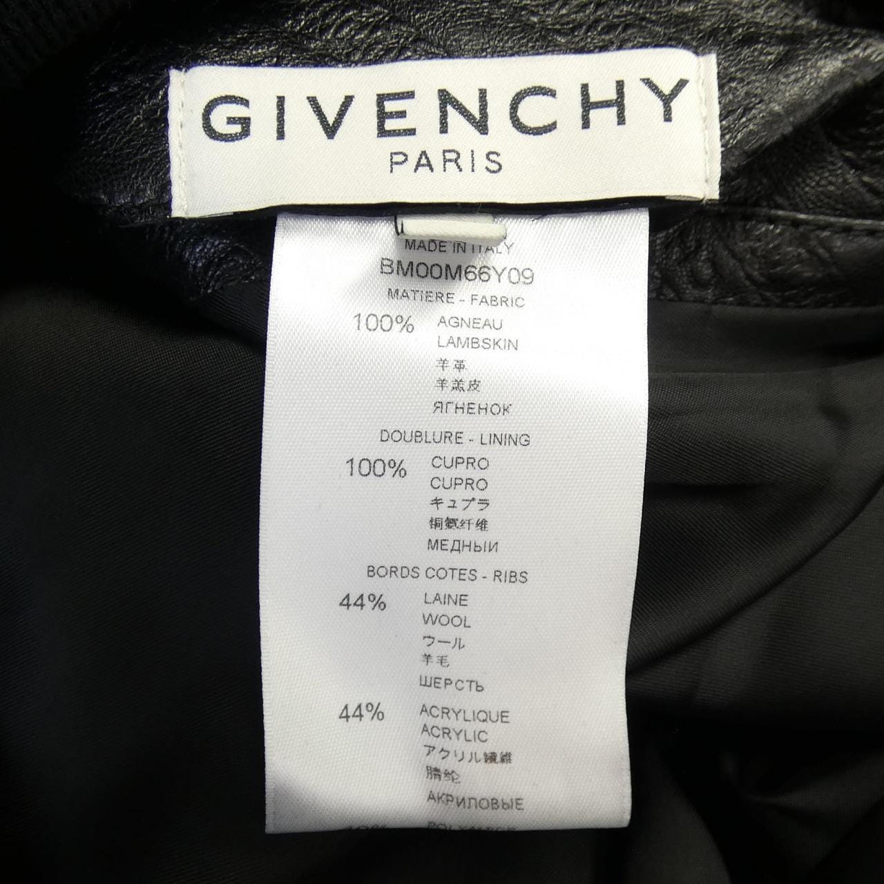 ジバンシー GIVENCHY BM00M66Y09 レザージャケット