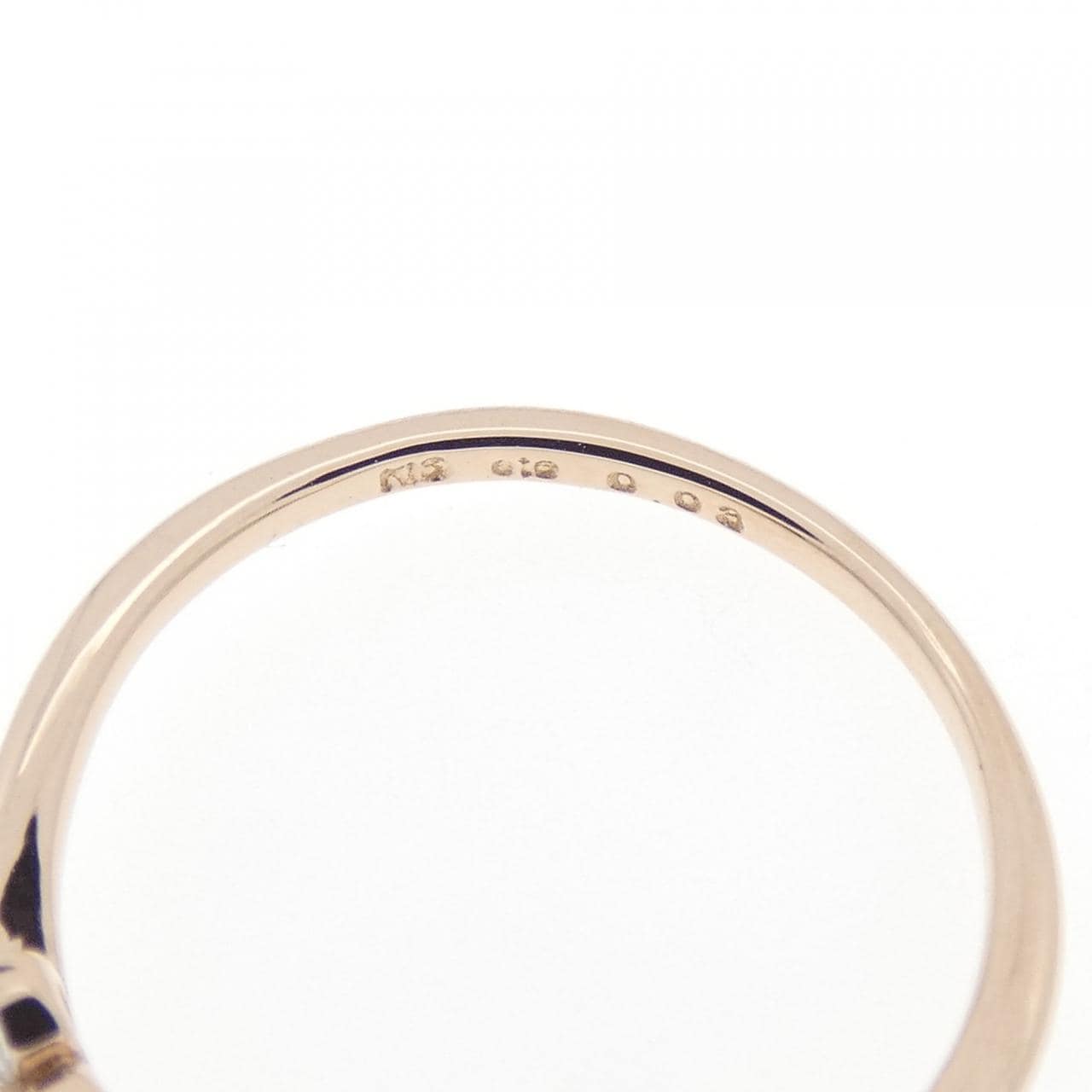 エテ ダイヤモンド ピンキー リング 0.08CT