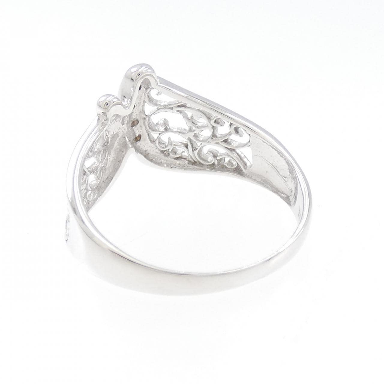 K18WG ダイヤモンド リング 0.03CT
