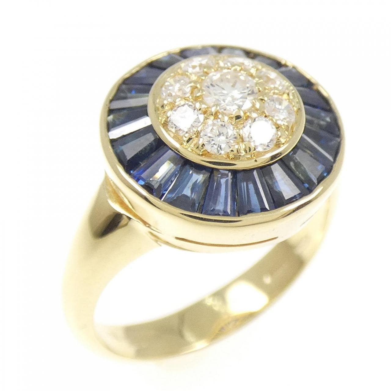 750YG サファイヤ リング 1.70CT