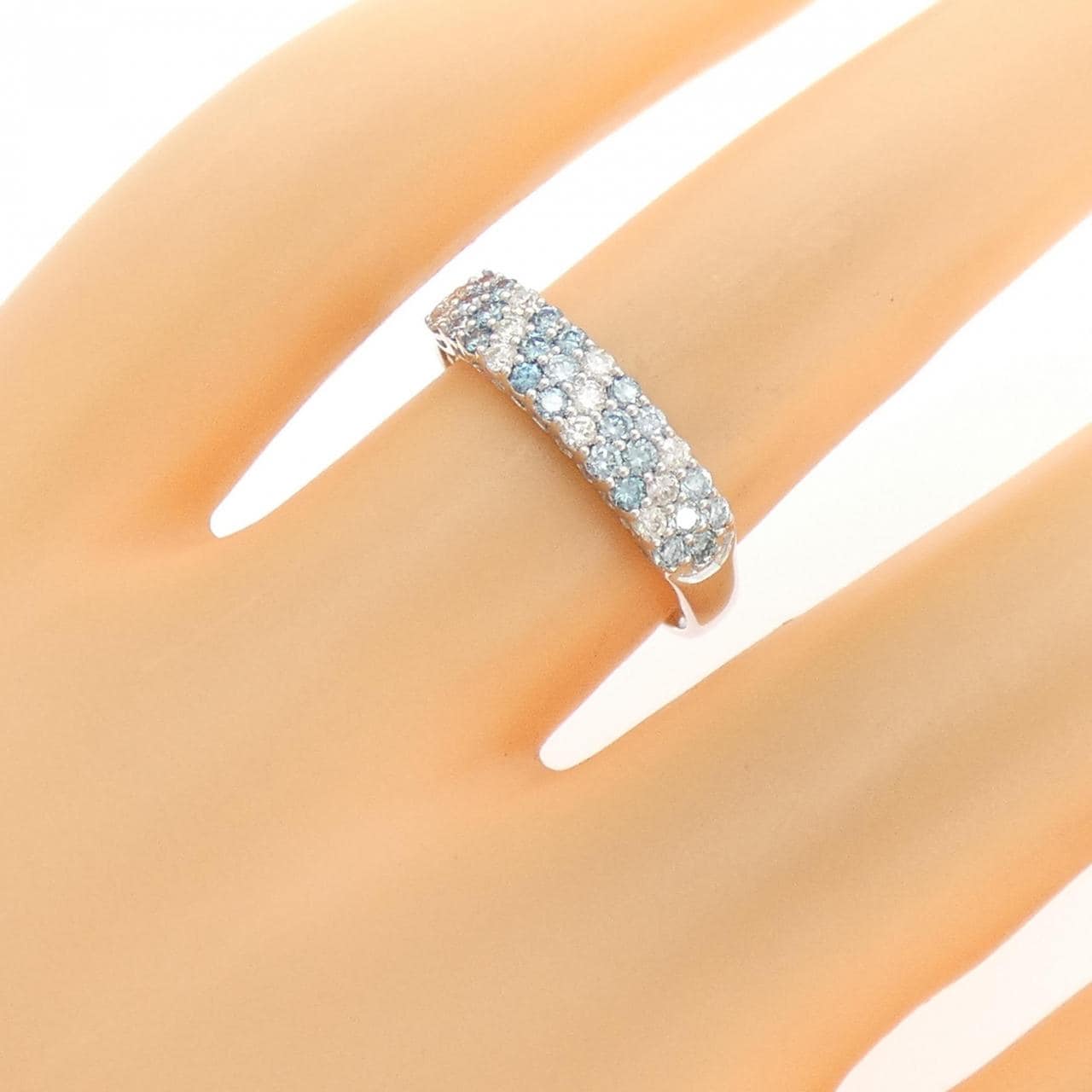 K18WG ダイヤモンド リング 0.50CT