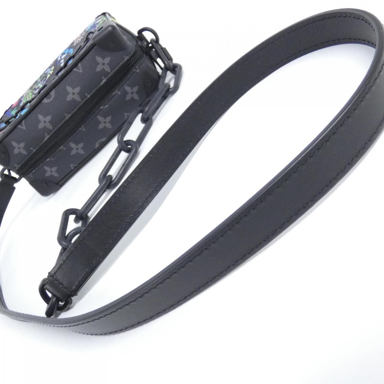 ルイヴィトン モノグラム エクリプス フォリアージュ ミニ ソフトトランク M69072 ショルダーバッグ