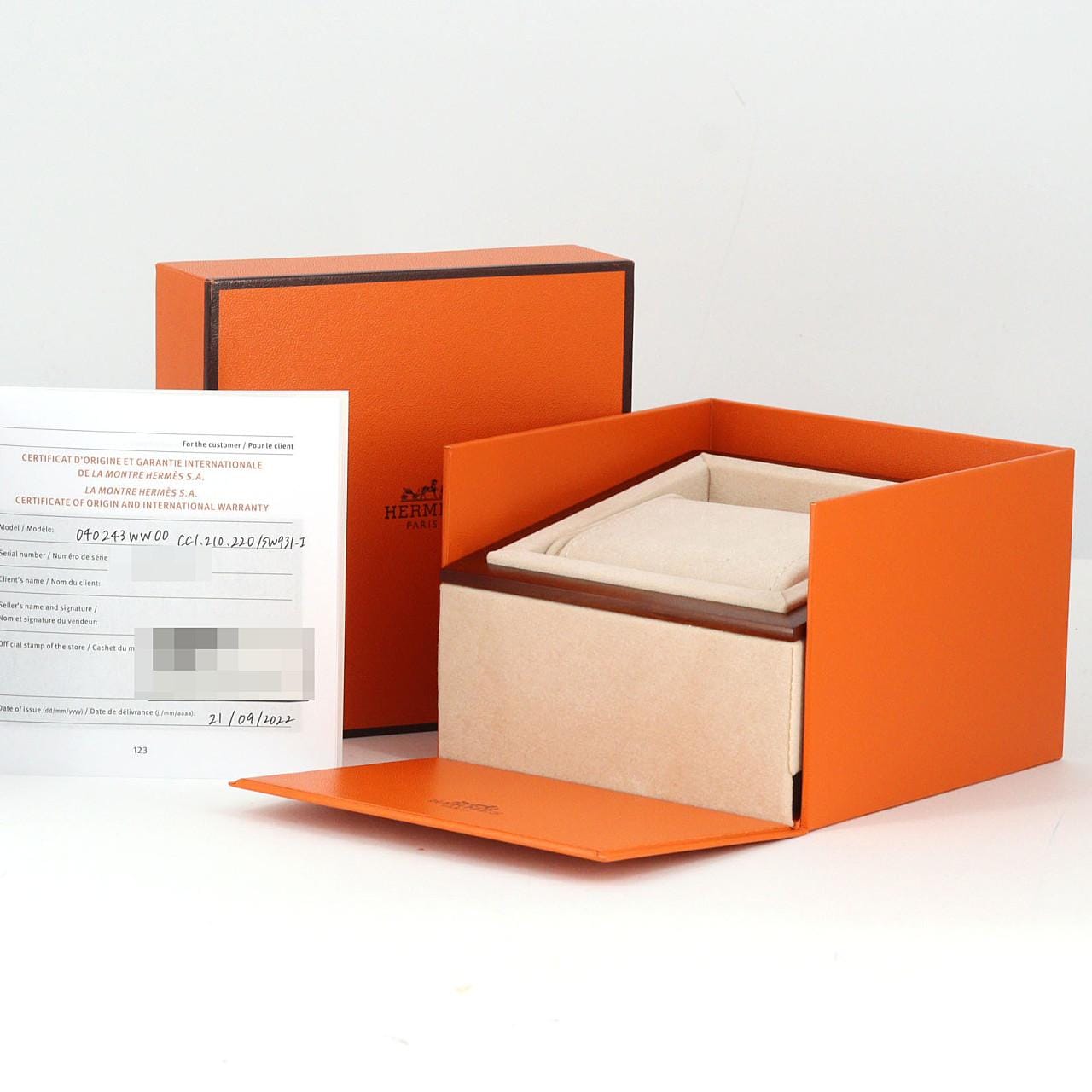 エルメス ケープコッド･ドゥブルトゥール CC1.210 SS クォーツ