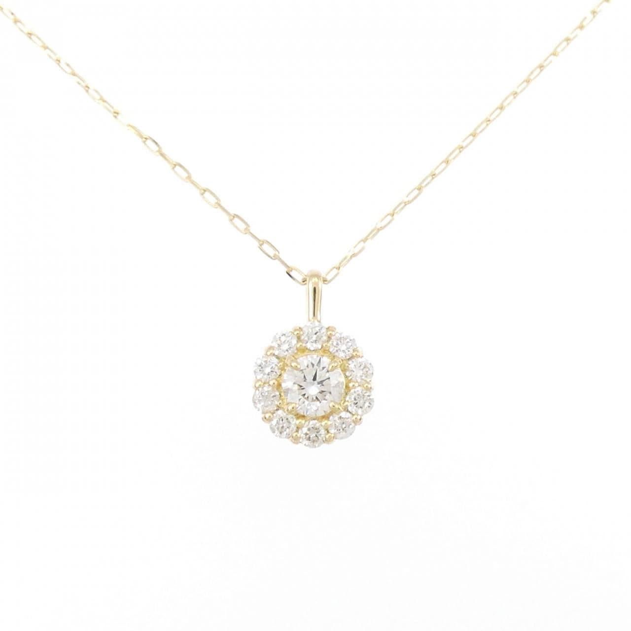 [BRAND NEW] K18YG Diamond necklace 0.20CT