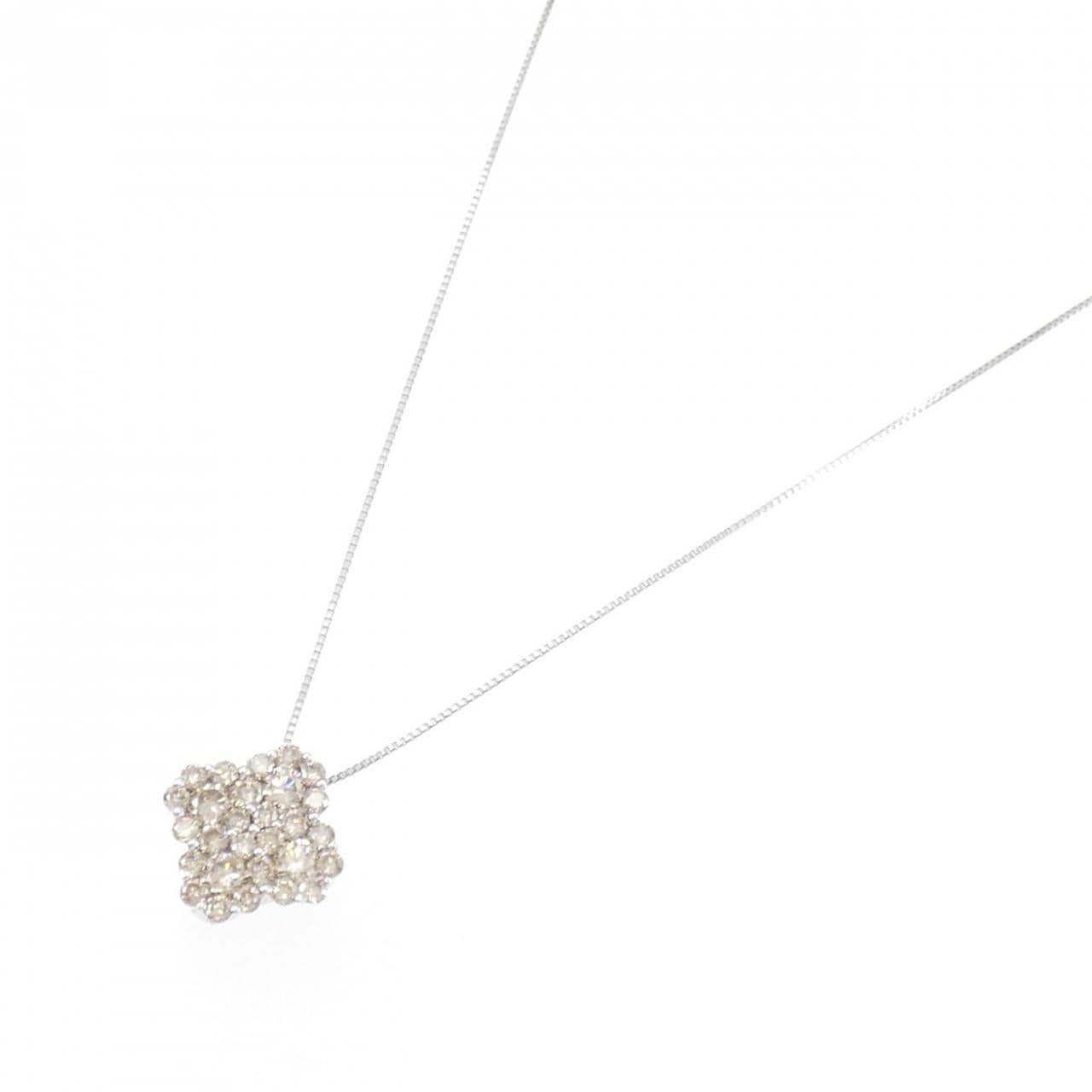 K18WG Diamond necklace