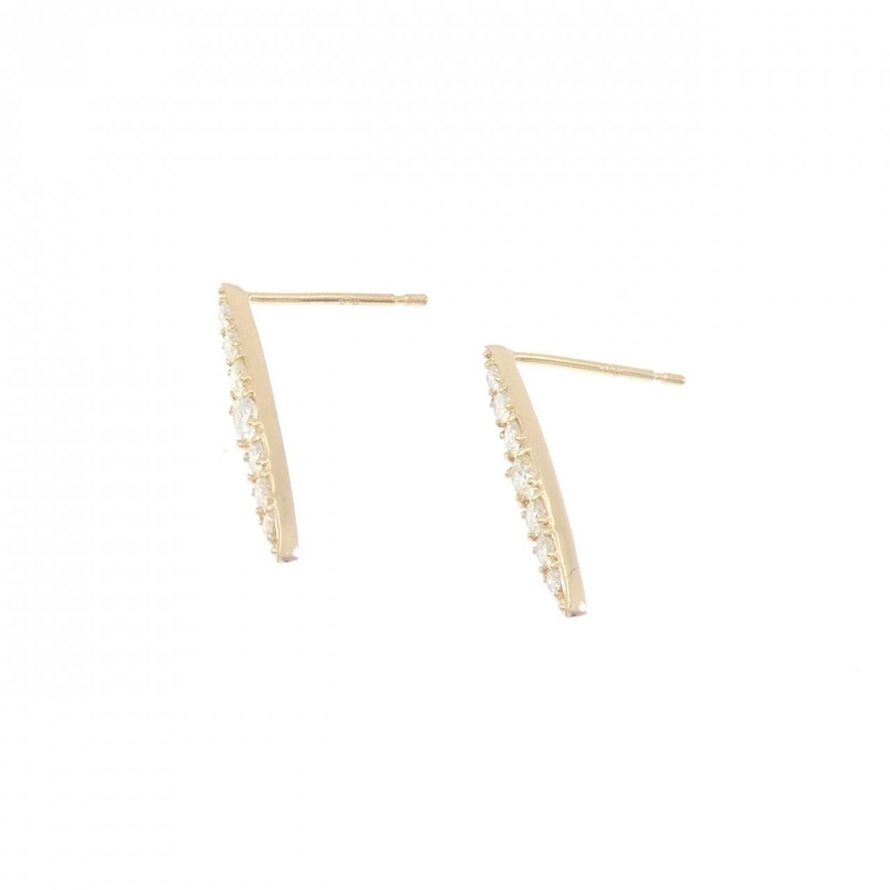 【リメイク】K18YG ダイヤモンド ピアス 0.30CT