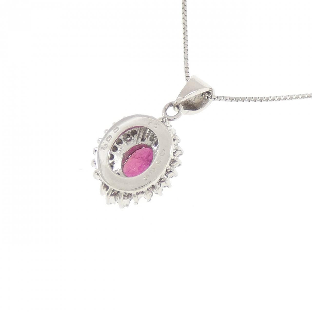 PT/PT850 ルビー ネックレス 0.62CT