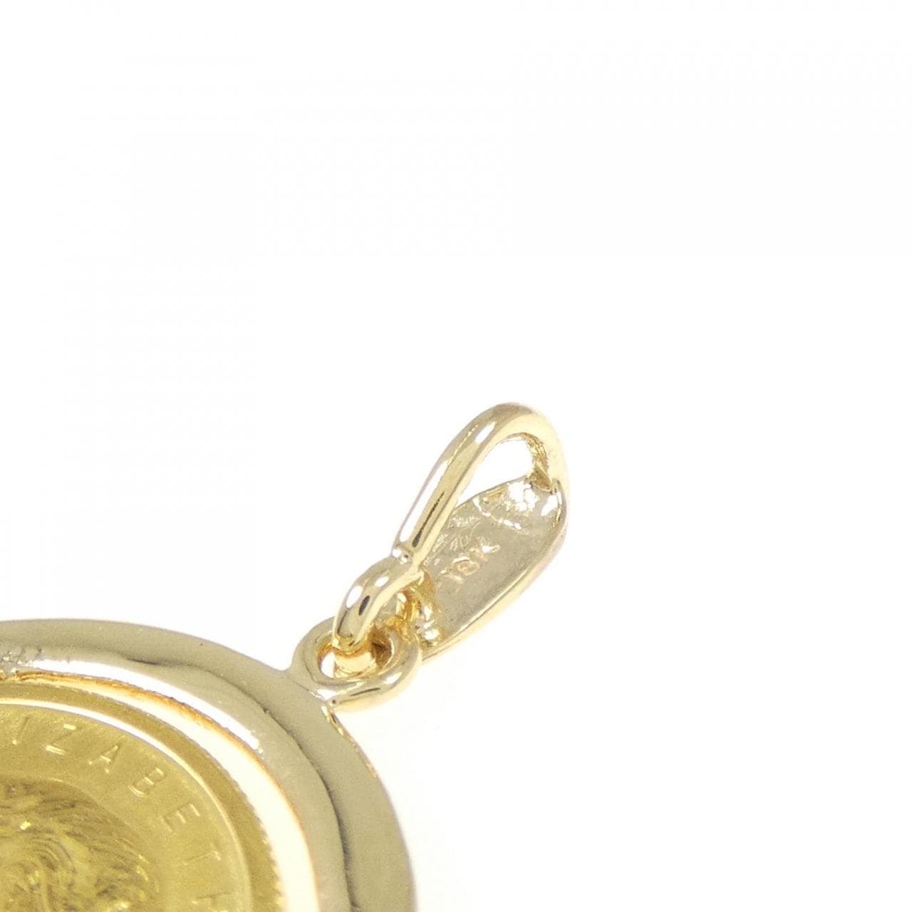 18KYG (框) 硬幣吊墜