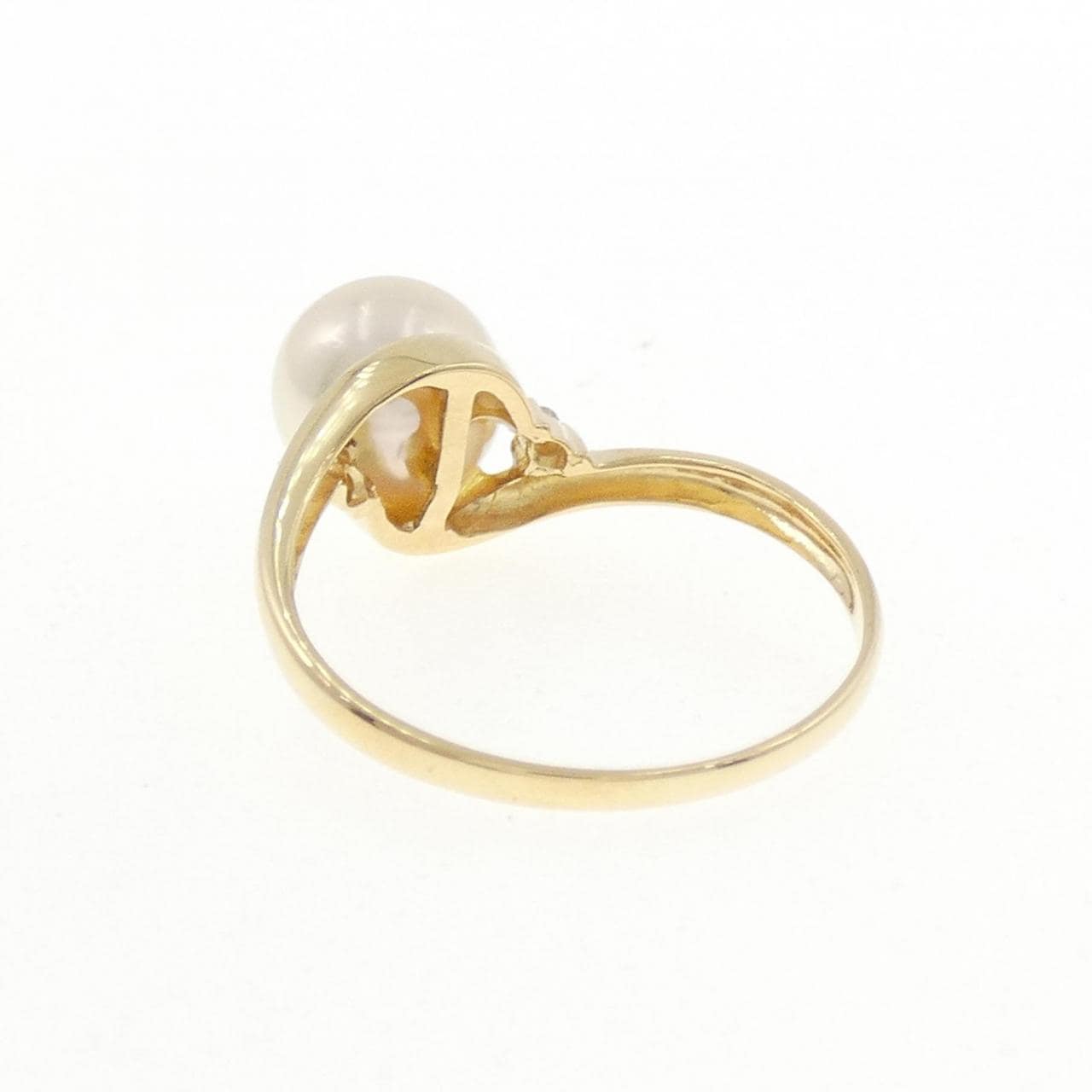 K18YG アコヤパール リング 7.7mm