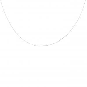 K18WG ボール チェーンネックレス