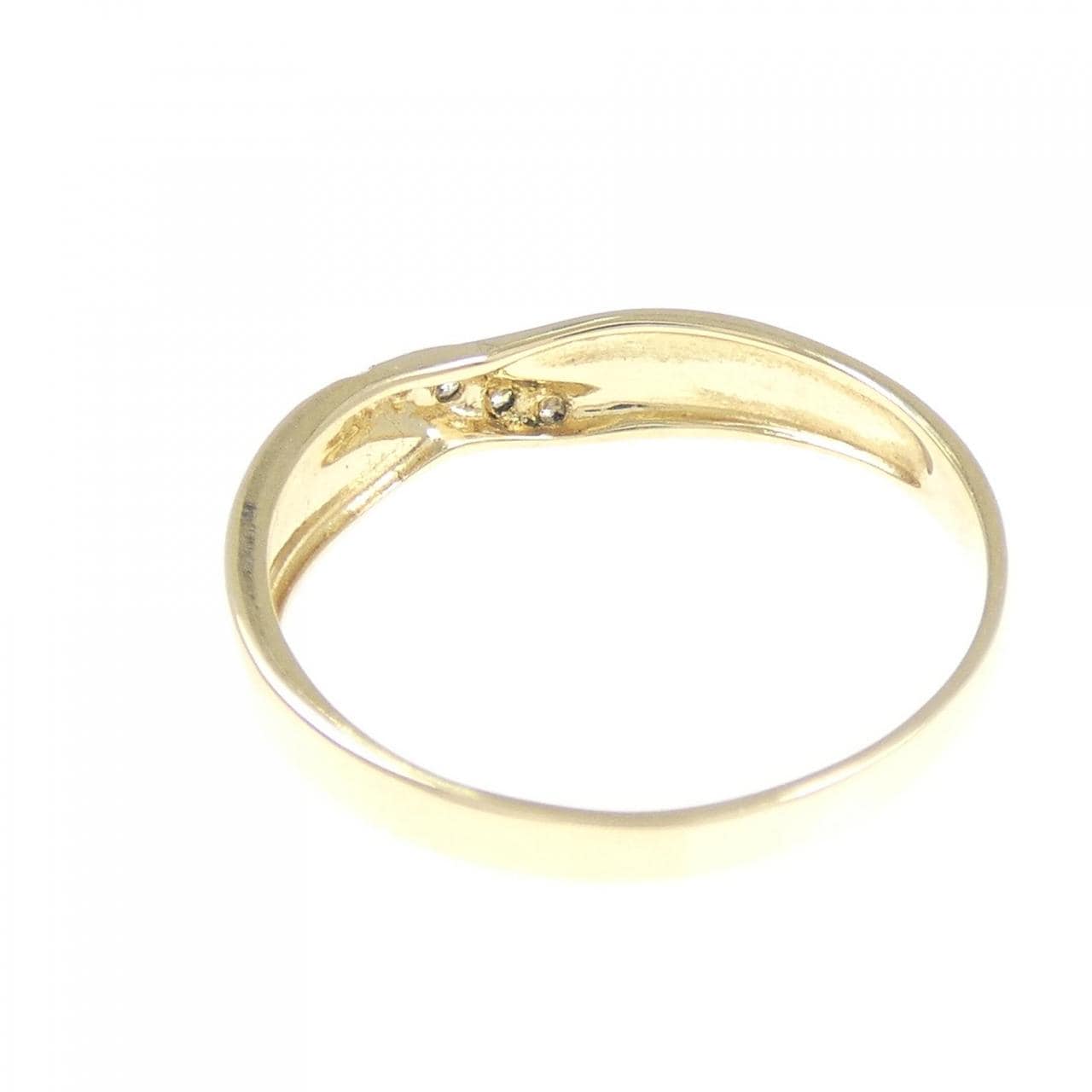 18KYG キュービック リング