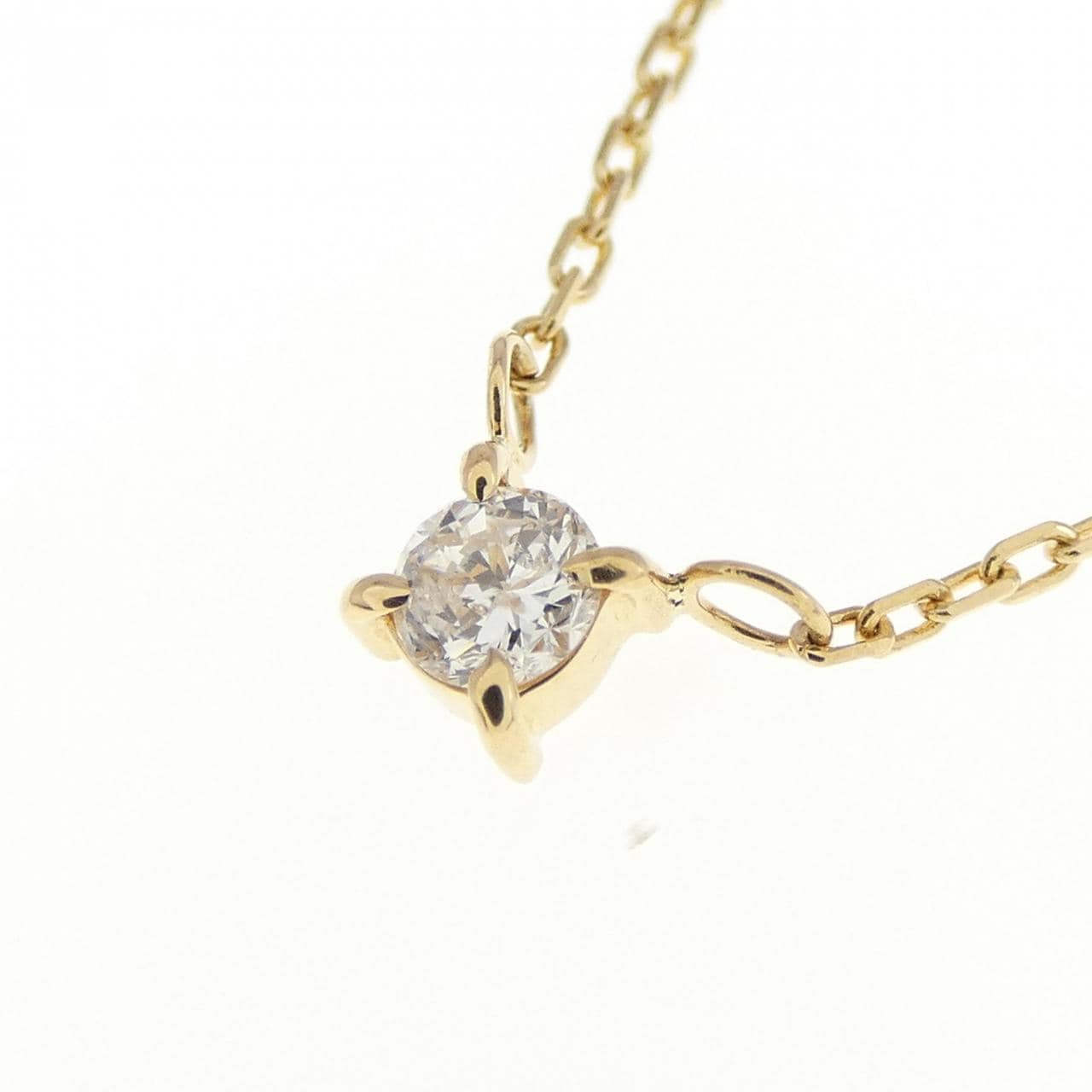 K18YG ダイヤモンド ネックレス 0.10CT