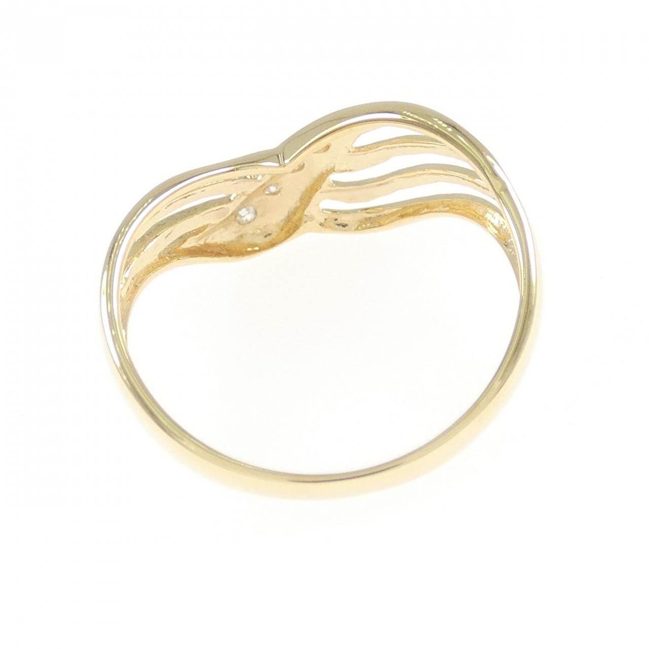K18YG Diamond ring