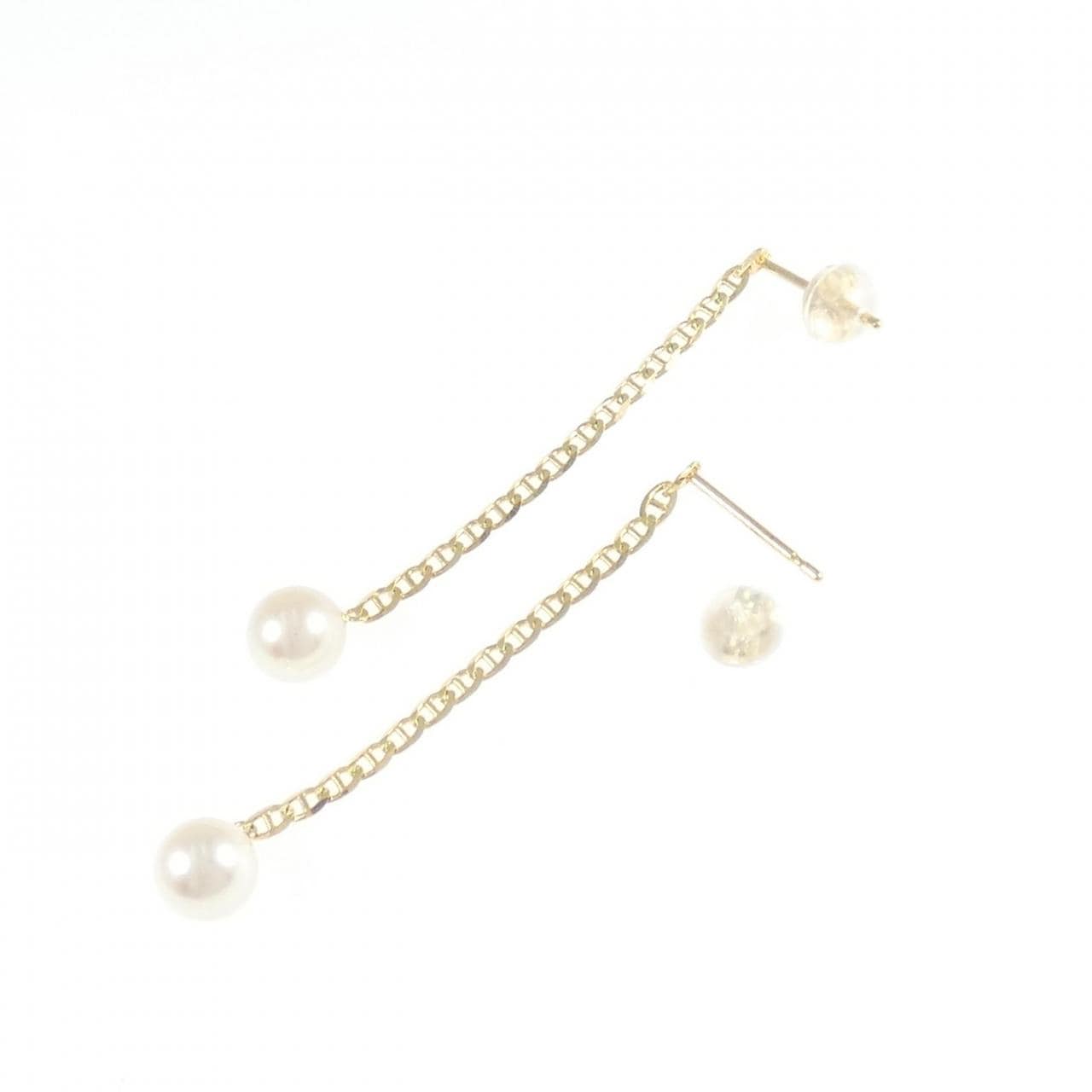 K18YG アコヤパール ピアス 6.0mm