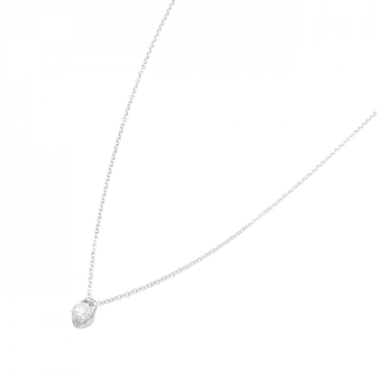 K18WG ダイヤモンド ネックレス 0.08CT