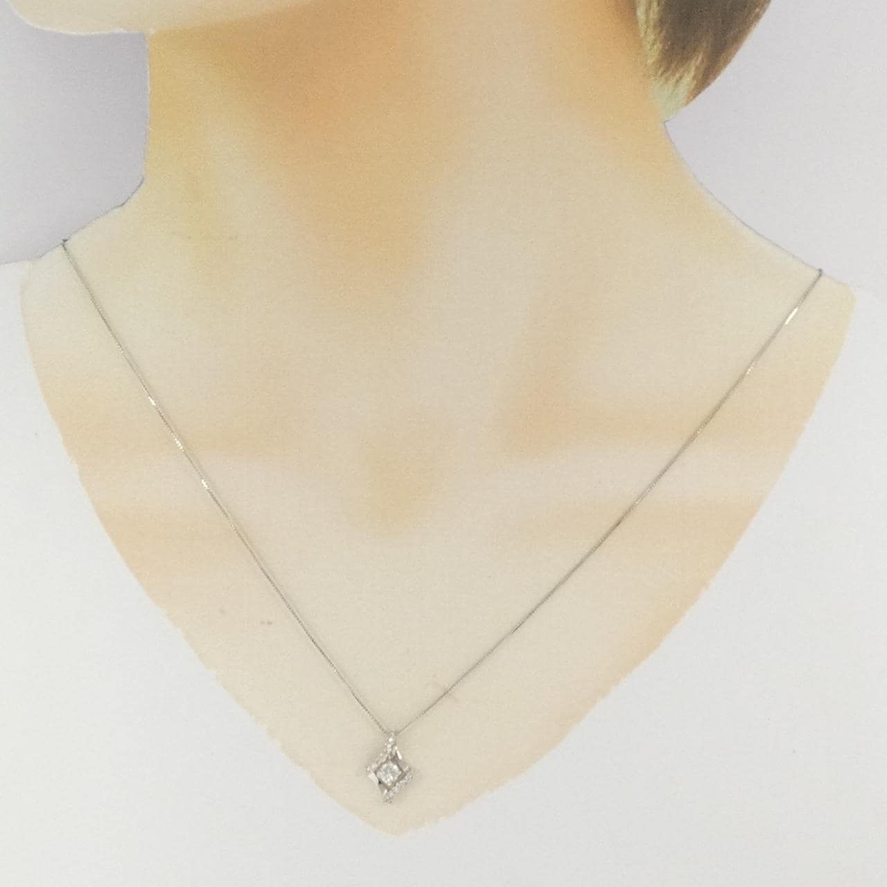 PT900/PT850 ダイヤモンド ネックレス 0.20CT