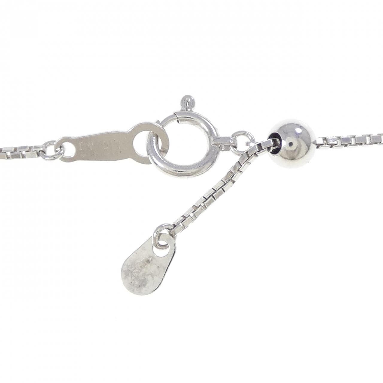 K18WG交叉蓝宝石项链1.72CT