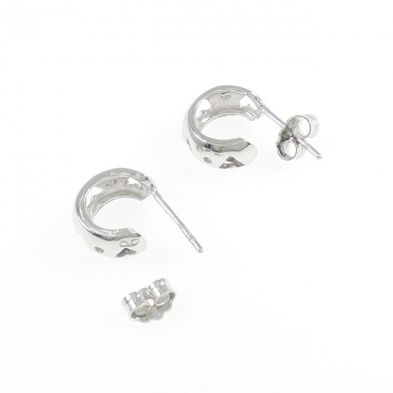 750WG ハート ピアス