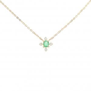 K18YG エメラルド ネックレス