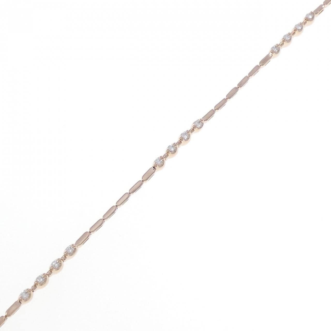 K18PG ダイヤモンド ブレスレット 0.30CT