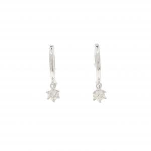 K18WG ダイヤモンド ピアス 0.20CT