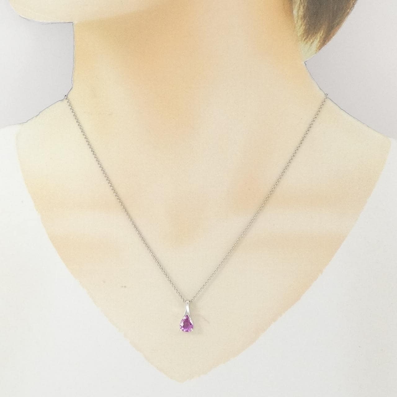 PT900/PT850 サファイヤ ネックレス 1.36CT