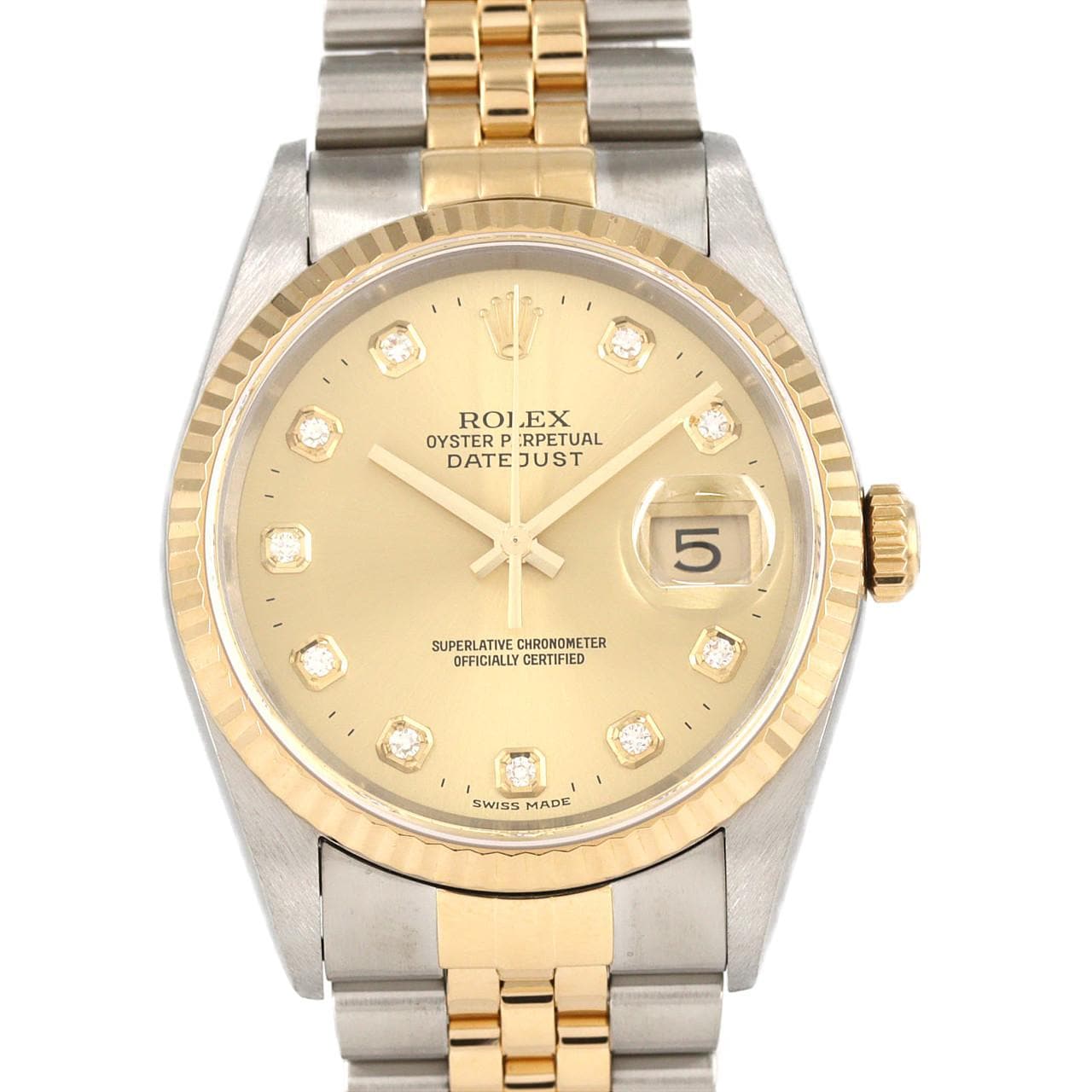 ロレックス デイトジャスト 16233G SSxYG 自動巻 P番