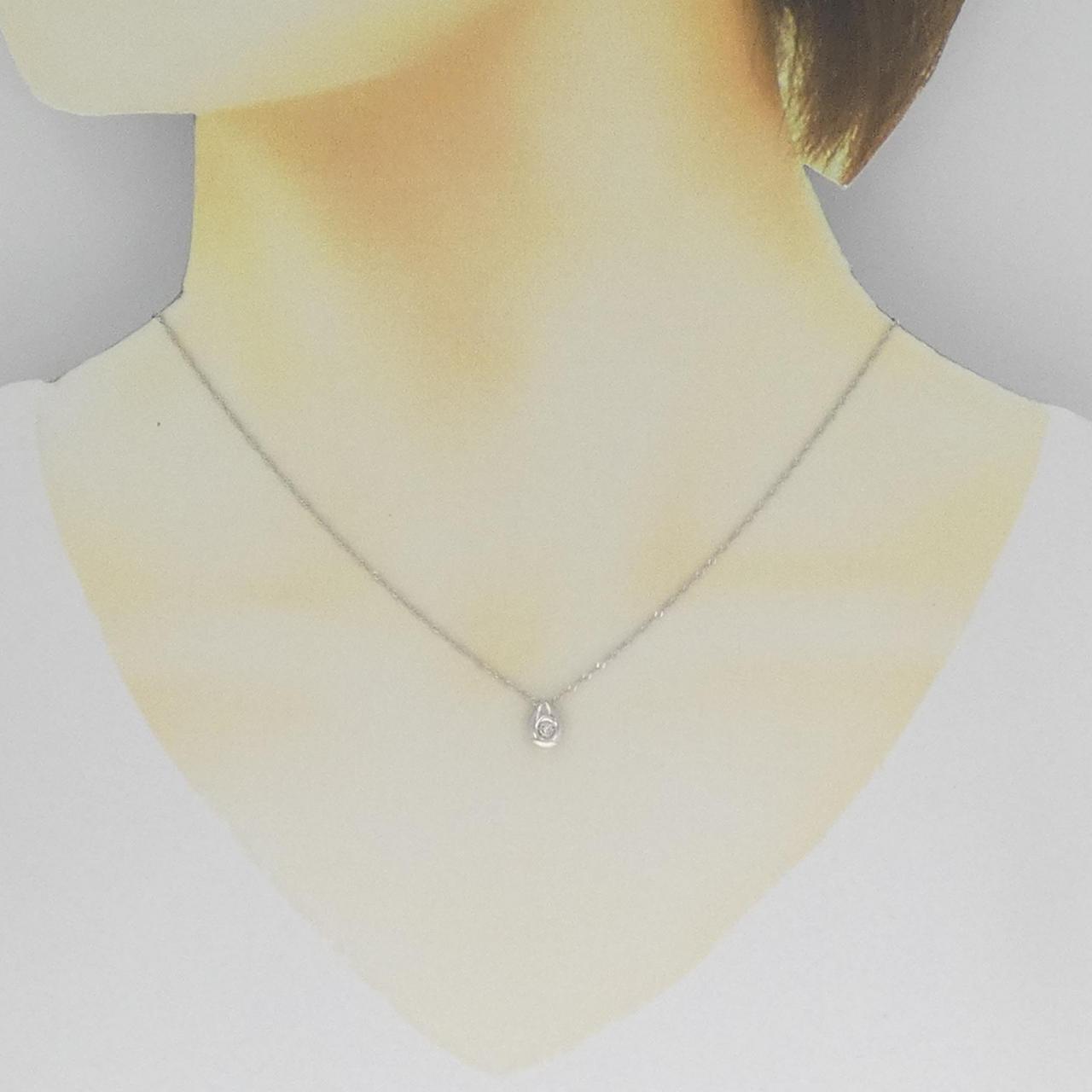 K14WG ダイヤモンド ネックレス 0.05CT