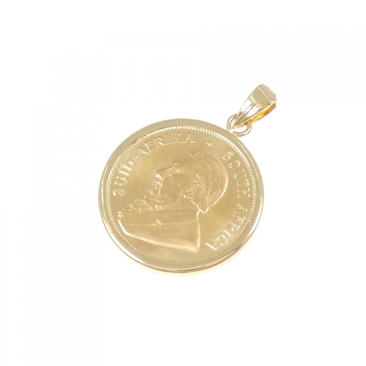 K18YG (框) 硬幣吊墜