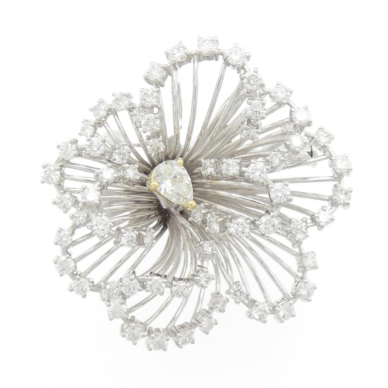 タサキ ダイヤモンド ブローチ 1.61CT