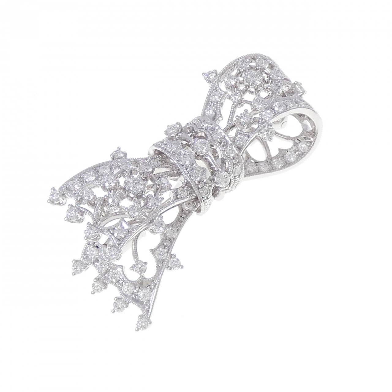 ミキモト ダイヤモンド ブローチ 0.90CT