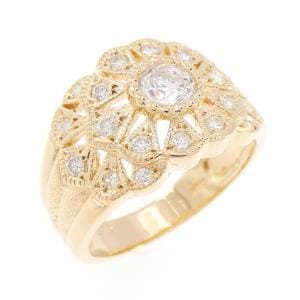 K18YG ダイヤモンド リング 0.336CT
