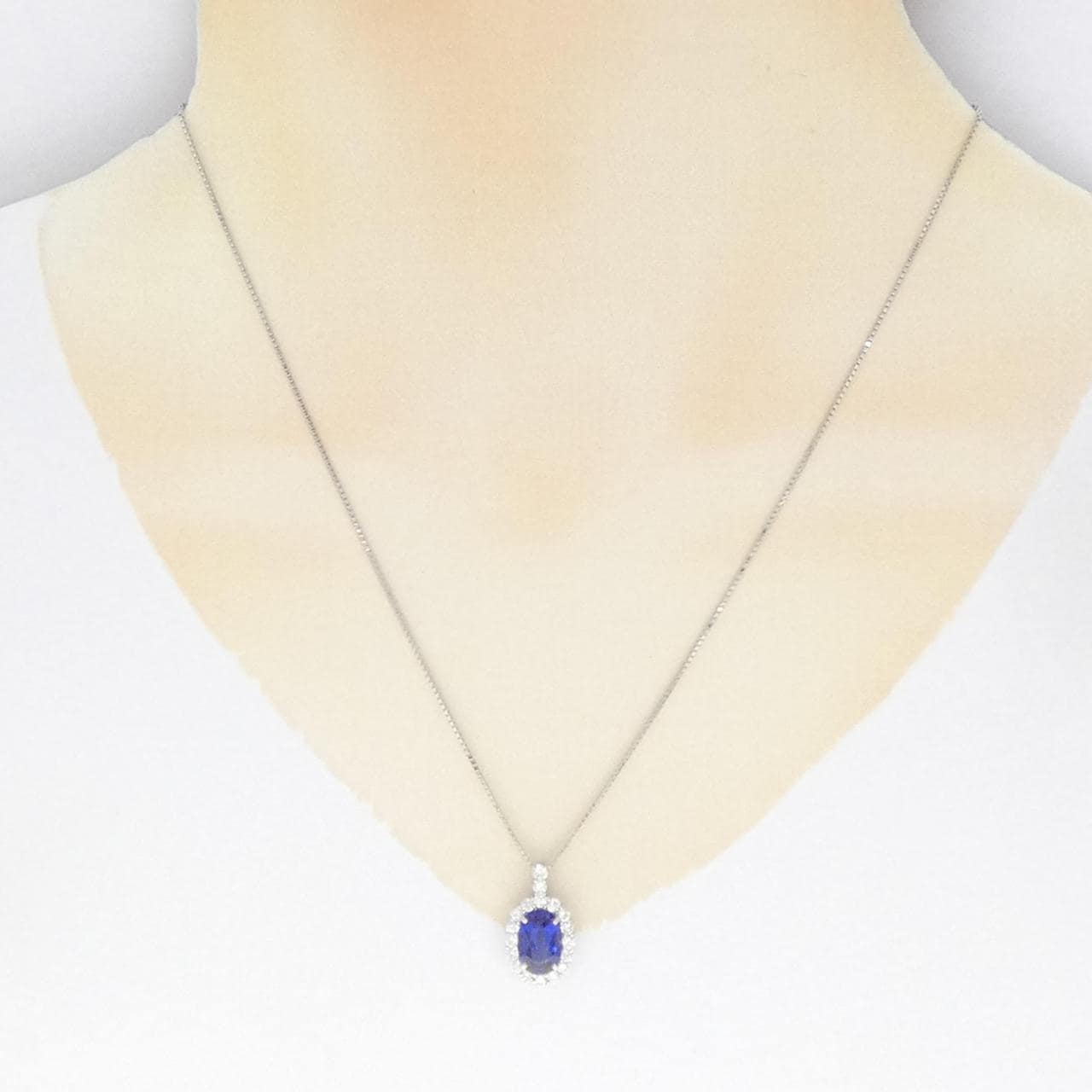 [再加工款] PT 蓝宝石项链 2.38CT 产自斯里兰卡