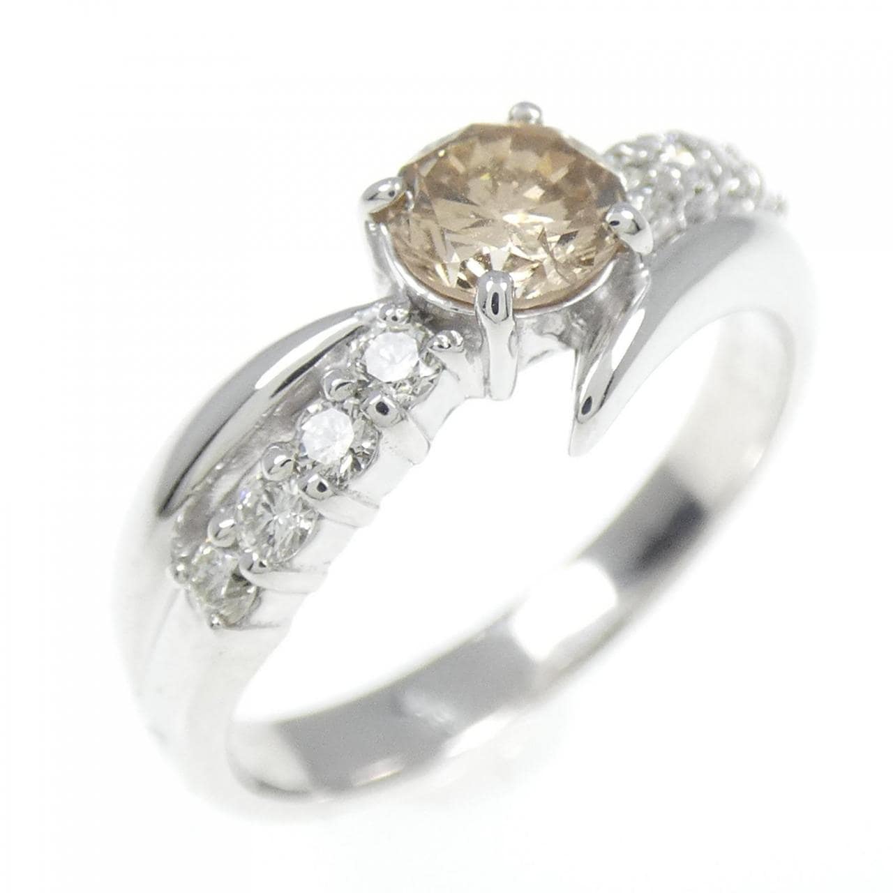 K18WG ダイヤモンド リング 0.456CT