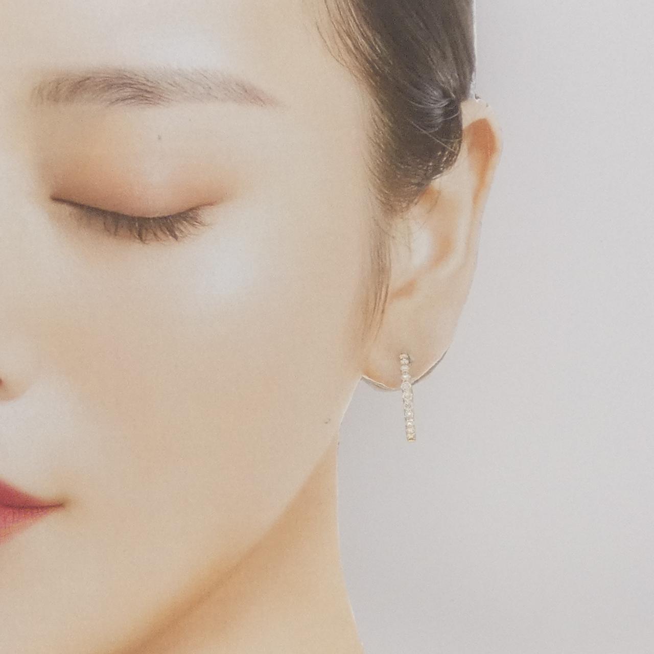 【新品】K18YG ダイヤモンド ピアス 1.00CT