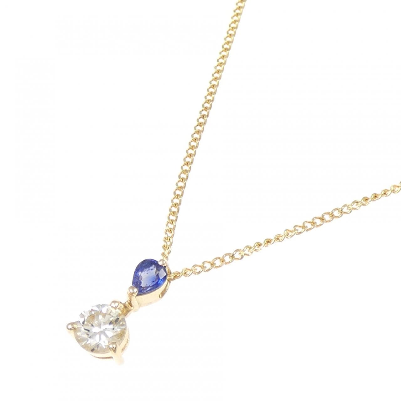 K18YG サファイヤ ネックレス 0.31CT