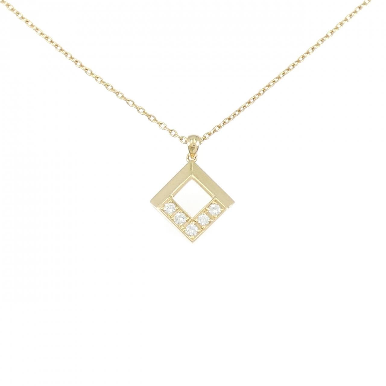 K18YG ダイヤモンド ネックレス 0.13CT