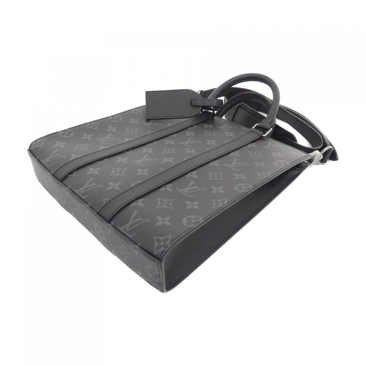 LOUIS VUITTON Monogram Eclipse Sac Plat Cross M46098 Bag