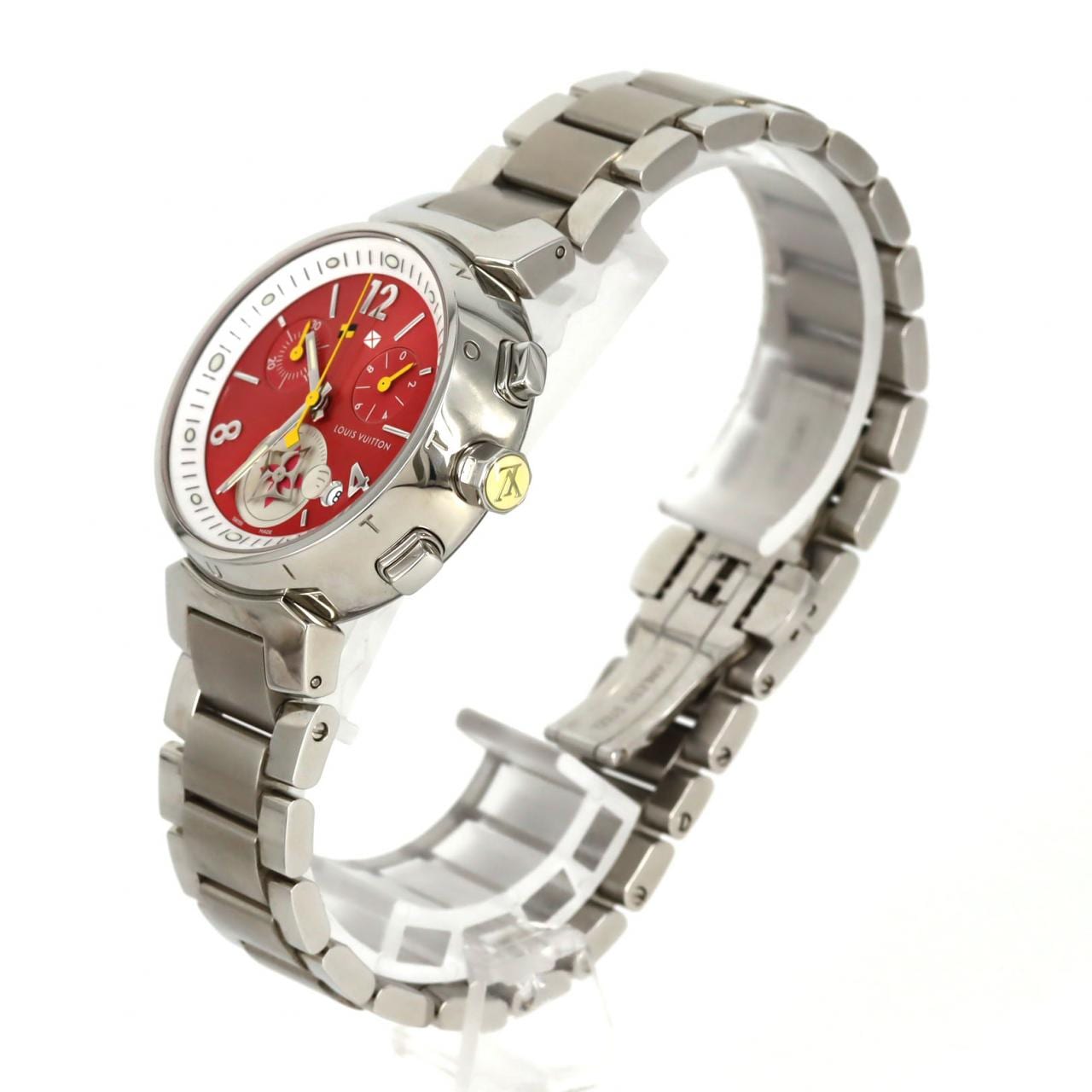 ルイヴィトン タンブールラブリーカップクロノ Q1G03 SS クォーツ