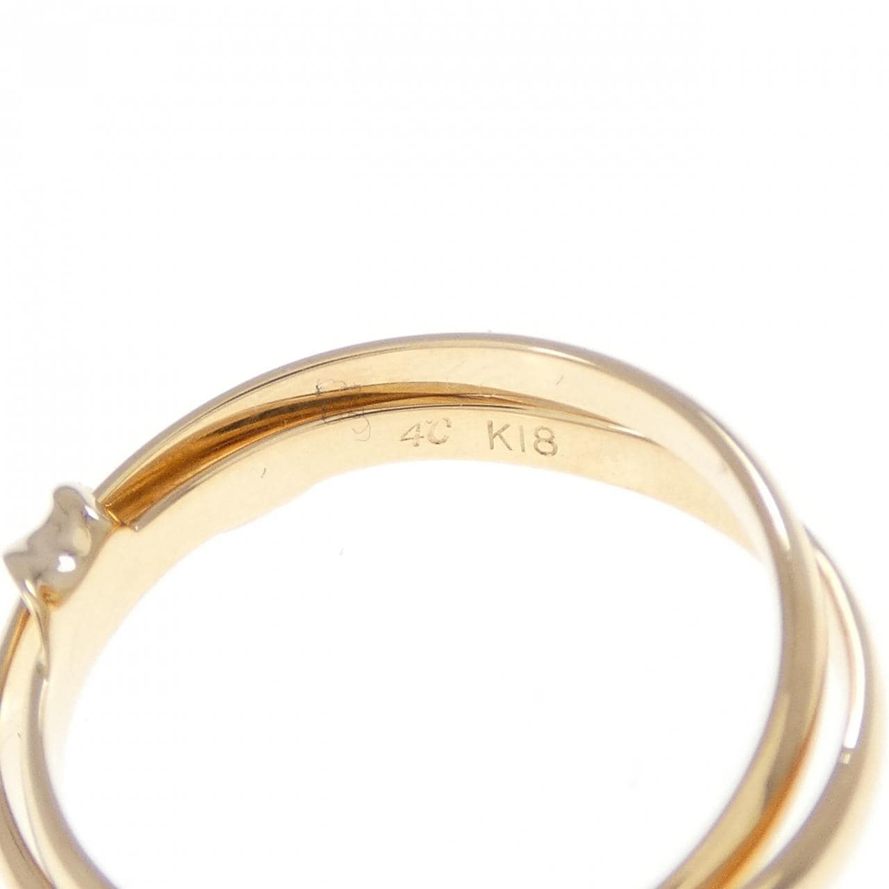 4゜C K18YG リング