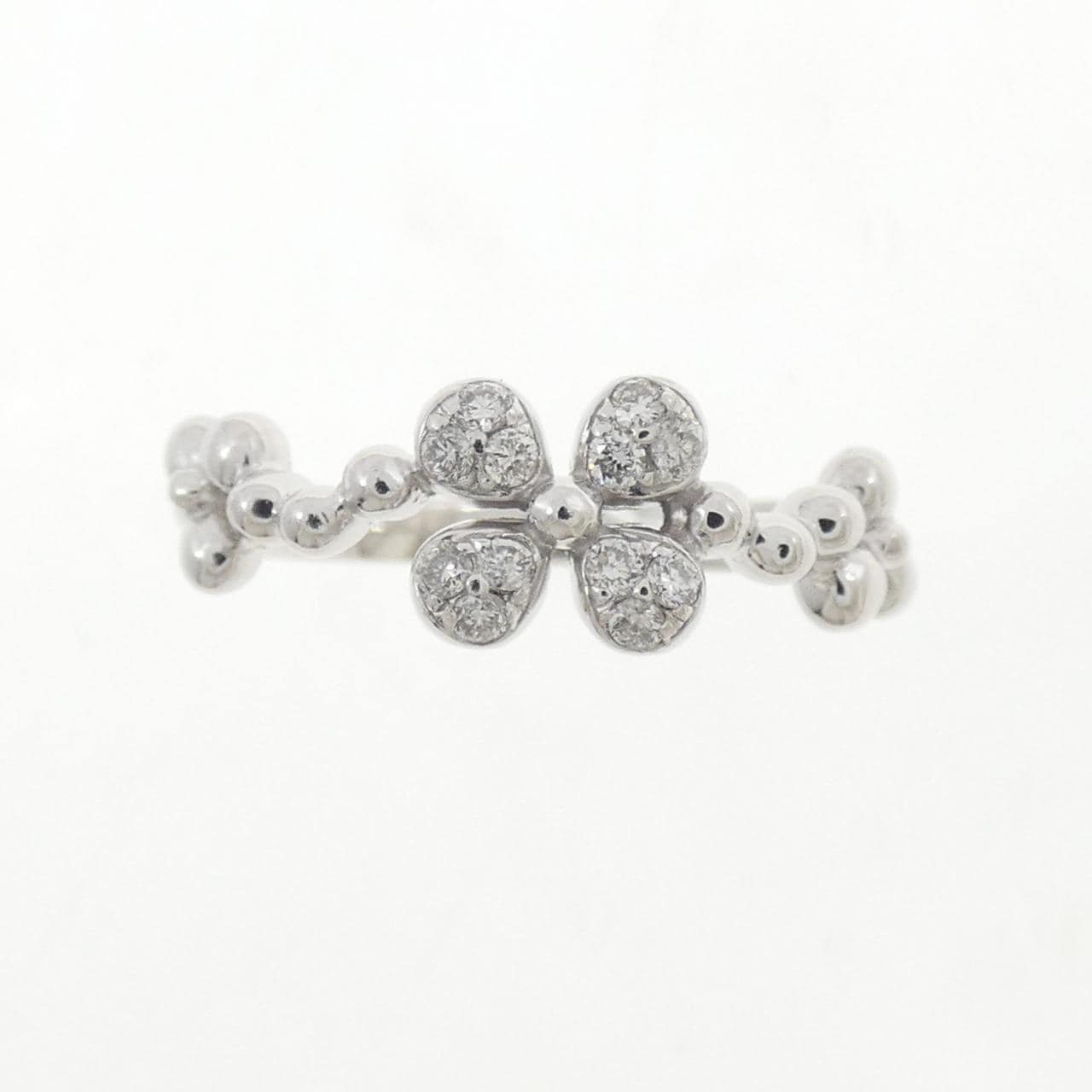 K18WG ダイヤモンド リング 0.10CT