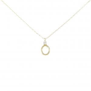 [BRAND NEW] K18YG Diamond necklace 0.02CT